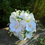 Bruidsboeket zijde zijden orchidee rozen nepbloemen Bruidsboeket zijde zijden orchidee rozen nepbloemen