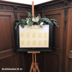 Welkomstbord welcome flowers wedding Welkomstbord