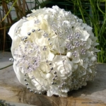 bruidsboeket broches zijde wit zilver bruidsboeket broches zijde wit zilver