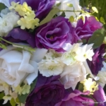 bruidsboeket zijden paars wit silkflowers bruidsboeket zijden paars wit silkflowers