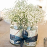 mason jars met gipskruid mason jars met gipskruid