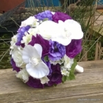 zijdenbruidsboeket wit paars lila zijdenbruidsboeket wit paars lila